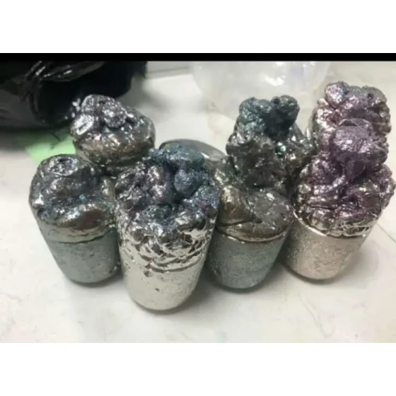 Test di lavorazione e recupero dei residui dell'elettrolisi