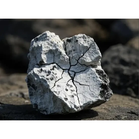 Test di lavorazione mineraria delle rocce fosfatiche