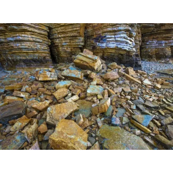 Test di lavorazione mineraria dei minerali d'oro