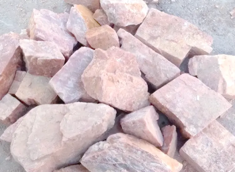 Test di lavorazione mineraria del feldspato sodico-potassico