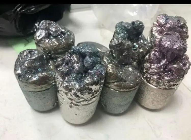 Test di lavorazione e recupero dei residui dell'elettrolisi