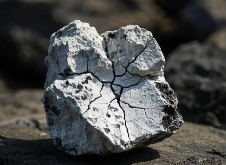 Test di lavorazione mineraria delle rocce fosfatiche