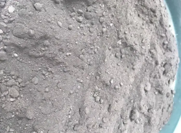 Test di recupero dalla melma dell'anodo elettrolitico di manganese