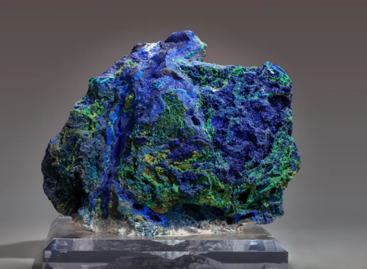 Test di lavorazione mineraria di malachite/azurite